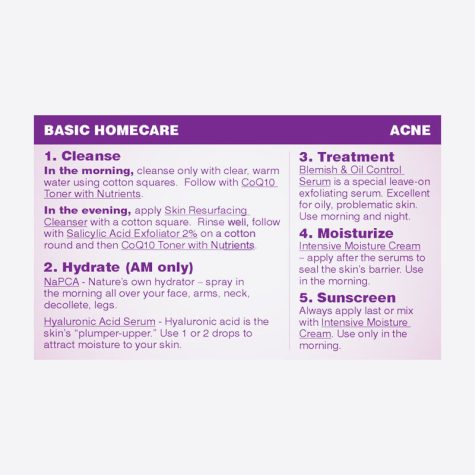 Home Care Cards - Acne | Aesthetic Science Skincare