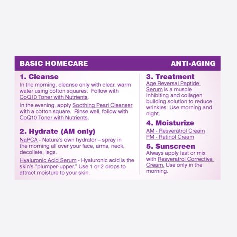 Home Care Cards - Anti-Aging | Aesthetic Science Skincare