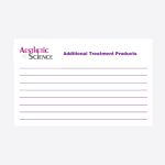 Home Care Cards - Back of the Card | Aesthetic Science Skincare