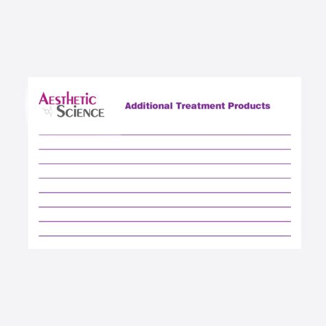 Home Care Cards - Back of the Card | Aesthetic Science Skincare