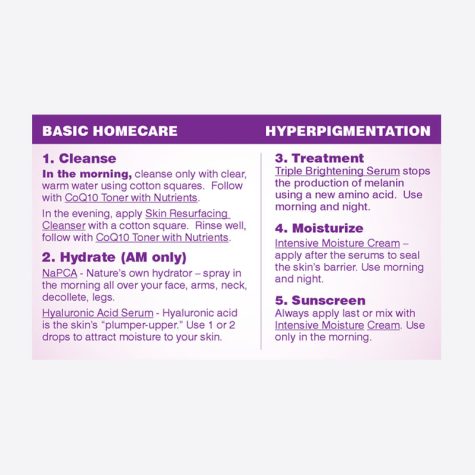 Home Care Cards - Hyperpigmentation | Aesthetic Science Skincare