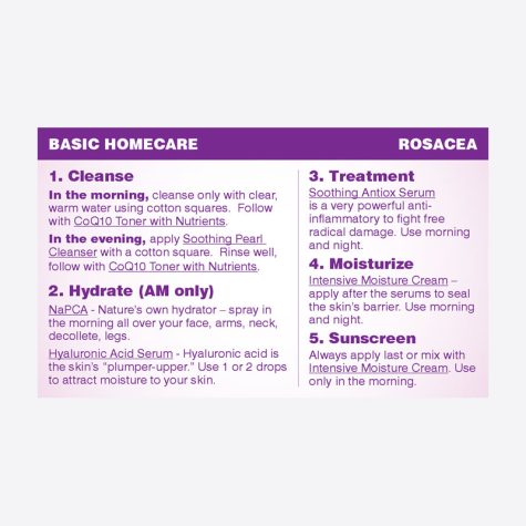 Home Care Cards - Rosacae | Aesthetic Science Skincare