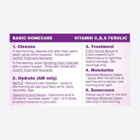 Home Care Cards - Vitamin C,B,E Ferulic | Aesthetic Science Skincare